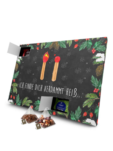 Mr. & Mrs. Panda Tee Adventskalender Streichhölzer mit Spruch in Kreidetafel