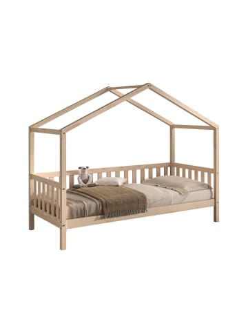 58 aufm Kessel HAUSBETT Kapua 90x200 auch als Bodenbett Kiefer Massivholz Natur