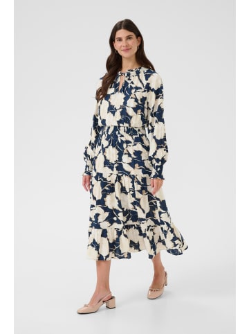 Cream Kleid CRLucca Feminine in Navy Flower Print