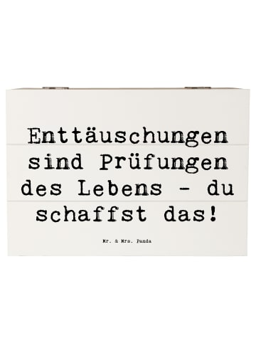 Mr. & Mrs. Panda Erinnerungsbox Spruch Mit Enttäuschungen umgehe... in Weiß