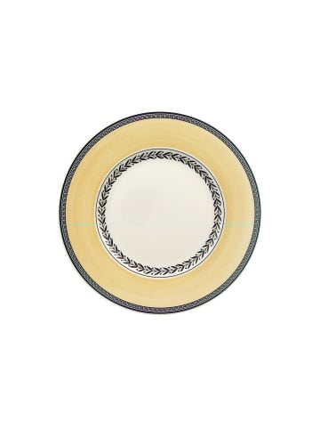Villeroy & Boch Frühstücksteller Audun Fleur in ø 21,6 cm in weiß-grau-gelb