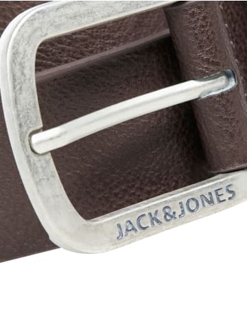 Jack & Jones Leder Optik Gürtel 2-er Stück Set mit Metall Schnalle JACHARRY in Braun