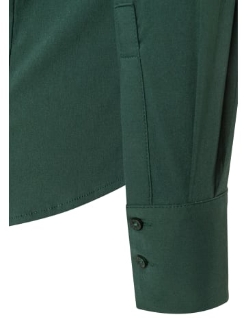 More & More klassische, schmale Businessbluse in dark green