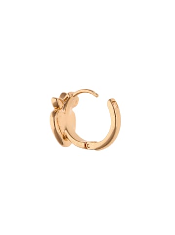 myMo Women Earrings With Latch Back in Rose Gold White
