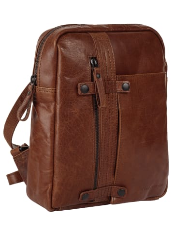 SPIKES & SPARROW Rucksack echt Leder in cognac