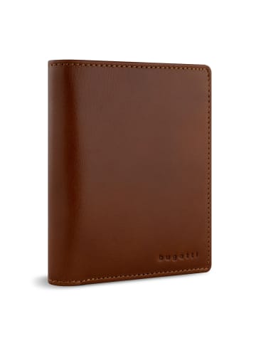Bugatti Remo Geldbörse RFID Schutz Leder 10 cm cognac