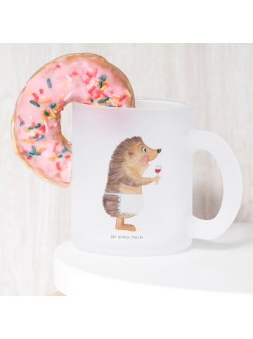 Mr. & Mrs. Panda Tee Tasse Igel Wein ohne Spruch in Transparent
