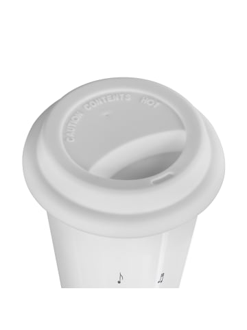 Mr. & Mrs. Panda Trinkbecher Bär Lied ohne Spruch in Weiß