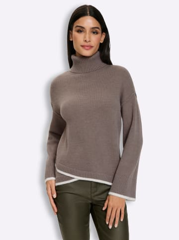 Heine Rollkragen-Pullover in taupe