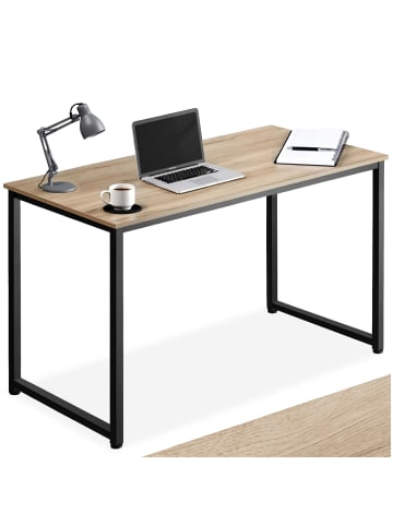 tectake Bürotisch aus Holz und Stahl, Höhe 76,5 cm