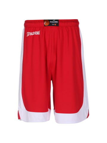 Spalding Shorts Hustle in rot / weiß