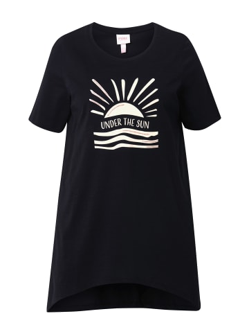 Ulla Popken Longshirt in schwarz