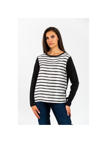 GAS Schwarz Modal Lang Ärmel T-Shirt