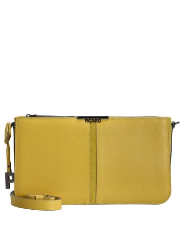 PICARD Marie - Schultertasche 30 cm Rindsleder (lemon) in lemon