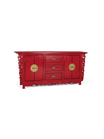 Giner y Colomer Sideboard mit 2 Türen und 3 Schubladen aus Mangoholz in Red