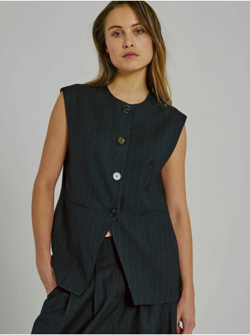 Norr Blazer Kandria in Brown pinstripe