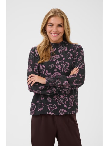Kaffe Bluse langarm KAfay Regular fit in Black Tulipwood Rose