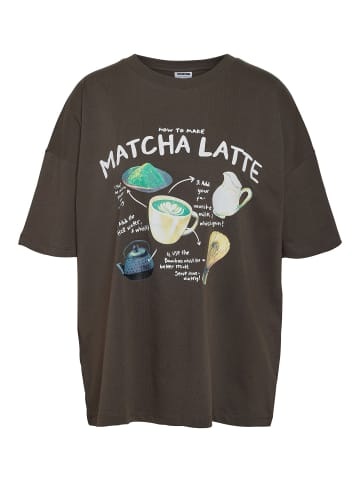 Noisy may T-Shirt in Chocolate Brown