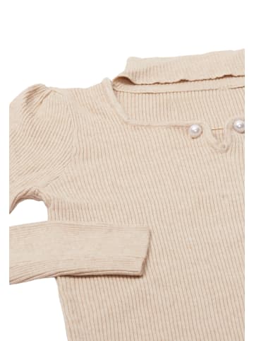 NAEMI Damen Strickpullover in Beige