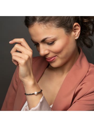 ONE ELEMENT  Hämatit Armband aus 925 Silber  Ø in silber