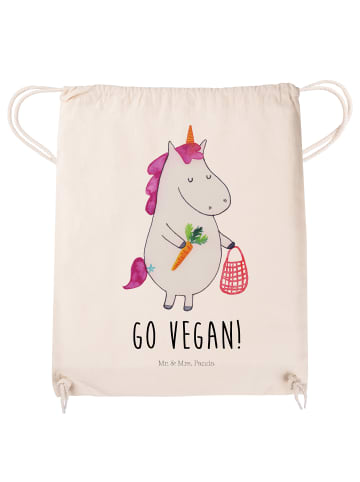 Mr. & Mrs. Panda Stofftasche Einhorn Vegan mit Spruch in Creme