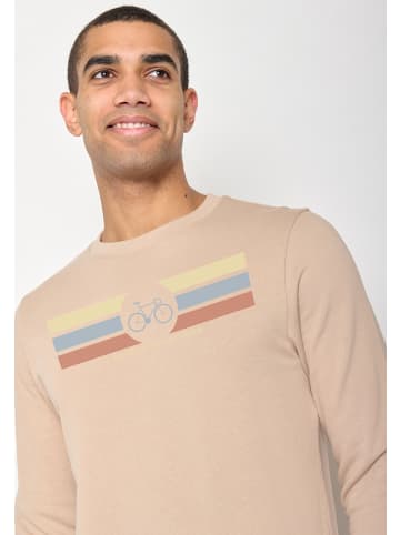 GreenBomb Sweatshirt Bike Discover in Kaffee Latte