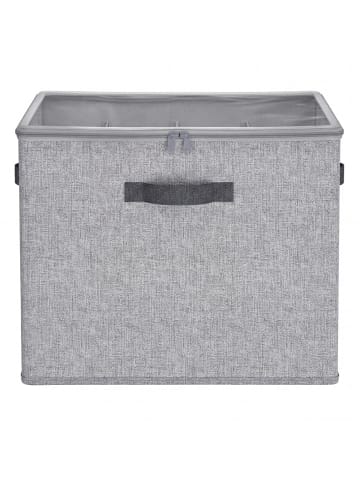 SONGMICS Aufbewahrungsbox Tina in Grau - (B)43 x (H)32 x (T)43 cm