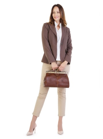 piké Handtasche echt Leder in braun