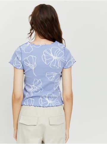 MAZINE T-Shirt Ash T in blue lilac/printed