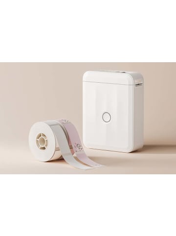 Niimbot D110M Tragbarer Bluetooth-Etikettendrucker Weiß