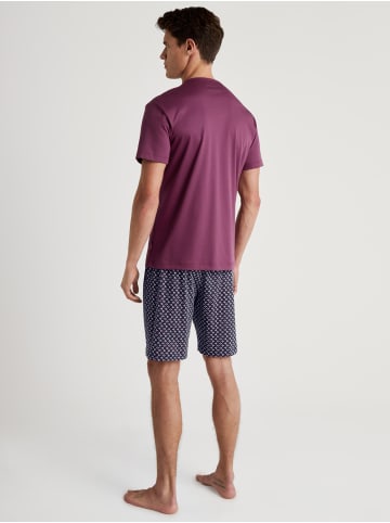Calida Pyjama in mulberry red