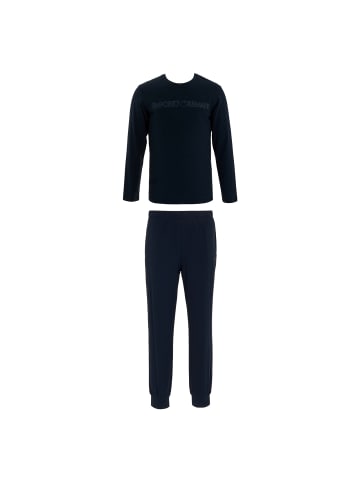 Emporio Armani Pyjama lang in Dunkelblau