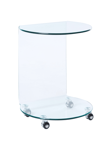 Beliani Beistelltisch MINTO in Transparent - (W) 45 x (H) 56 x (L) 35 cm