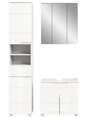 ebuy24 Badmöbelset Solero (5-teilig) Weiß 116 x 34 cm