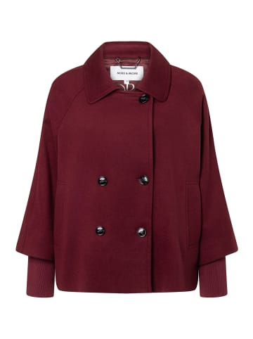 More & More stylishe A-Shape-Caban-Jacke in pomegranate red