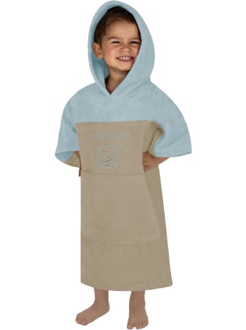 normani Kinder Badeponcho 2-5 Jahre Puwai in Hellblau