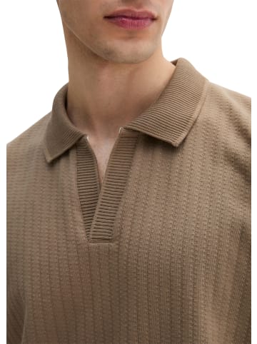 Marc O'Polo DfC Poloshirt Jersey Structure regular in Frozen Taupe