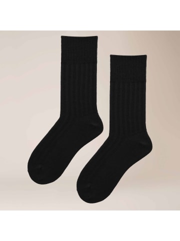 Kunert Socken Magical Rib weich in Black