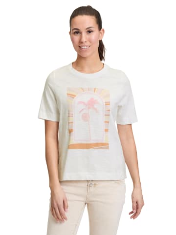 CARTOON Printshirt mit Rundhalsausschnitt in Patch Cream/Pink