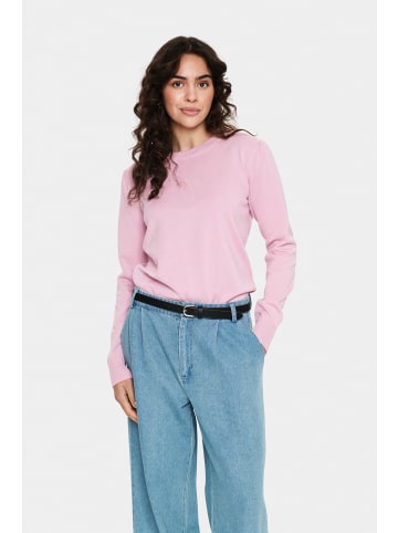 SAINT TROPEZ Poncho MilaSZ Gerade Passform in Pink Nectar