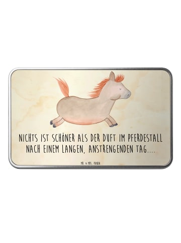 Mr. & Mrs. Panda Kaffeedose Pferd Springen mit Spruch in Vintage