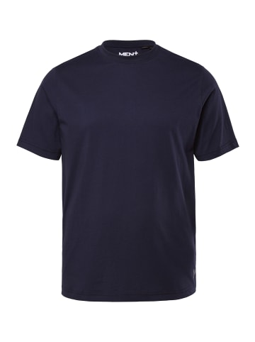 Men Plus Langer Schlafanzug in navy blau