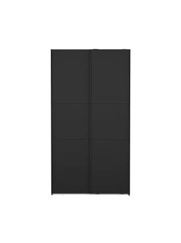 ebuy24 Schiebetürenschrank Como (2-türig) Schwarz 119 x 67 cm