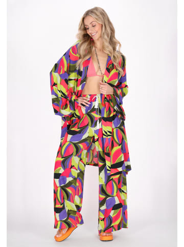IZIA Women Pants in violet multicolor