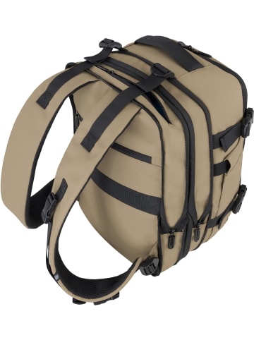 normani Erweiterbarer Handgepäck-Rucksack 20 Liter Nikaho in Beige