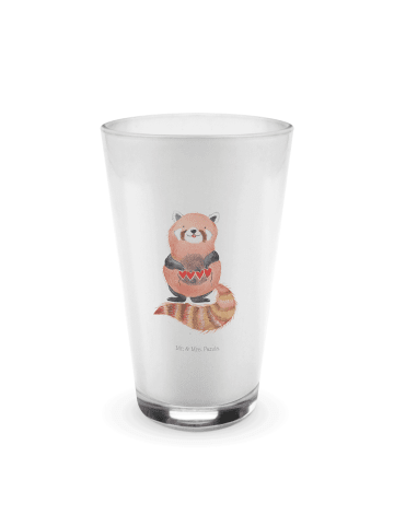 Mr. & Mrs. Panda Saftglas Roter Panda ohne Spruch in Transparent