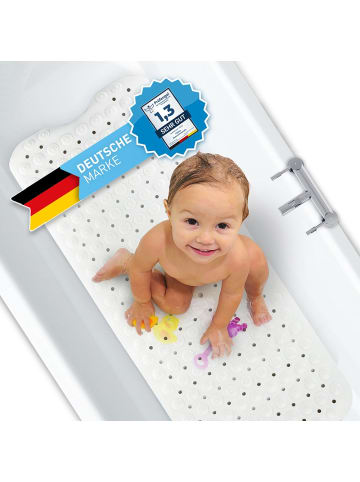 Flip Badematte 100x40cm weiß  Weiß