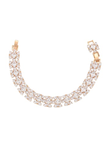 faina Women Crystal-Studded Bracelet in Rose Gold Yellow