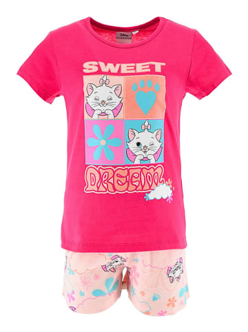 Disney Schlafanzug kurz mit Glitzerdetails Disney Aristocats Marie in Pink