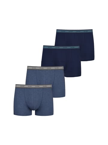 NUR DER Retro Boxer Organic Cotton in blau/blaumelange